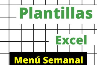 planilla excel menu semanal