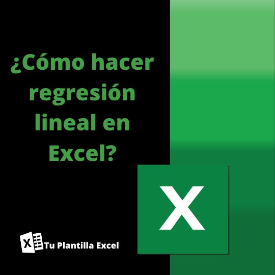 regresion lineal excel plantilla 