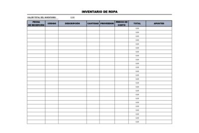 ▷ Descarga Plantillas de Excel para Inventario y Stock (GRATIS) ✔️